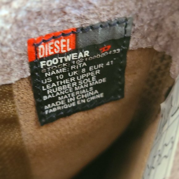 Diesel Brown Ankle Boots - Picture 2 of 4